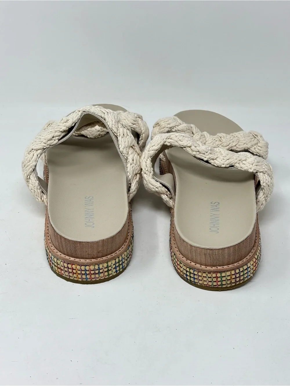 Johnny Was braided rope sandals NWOT size 8